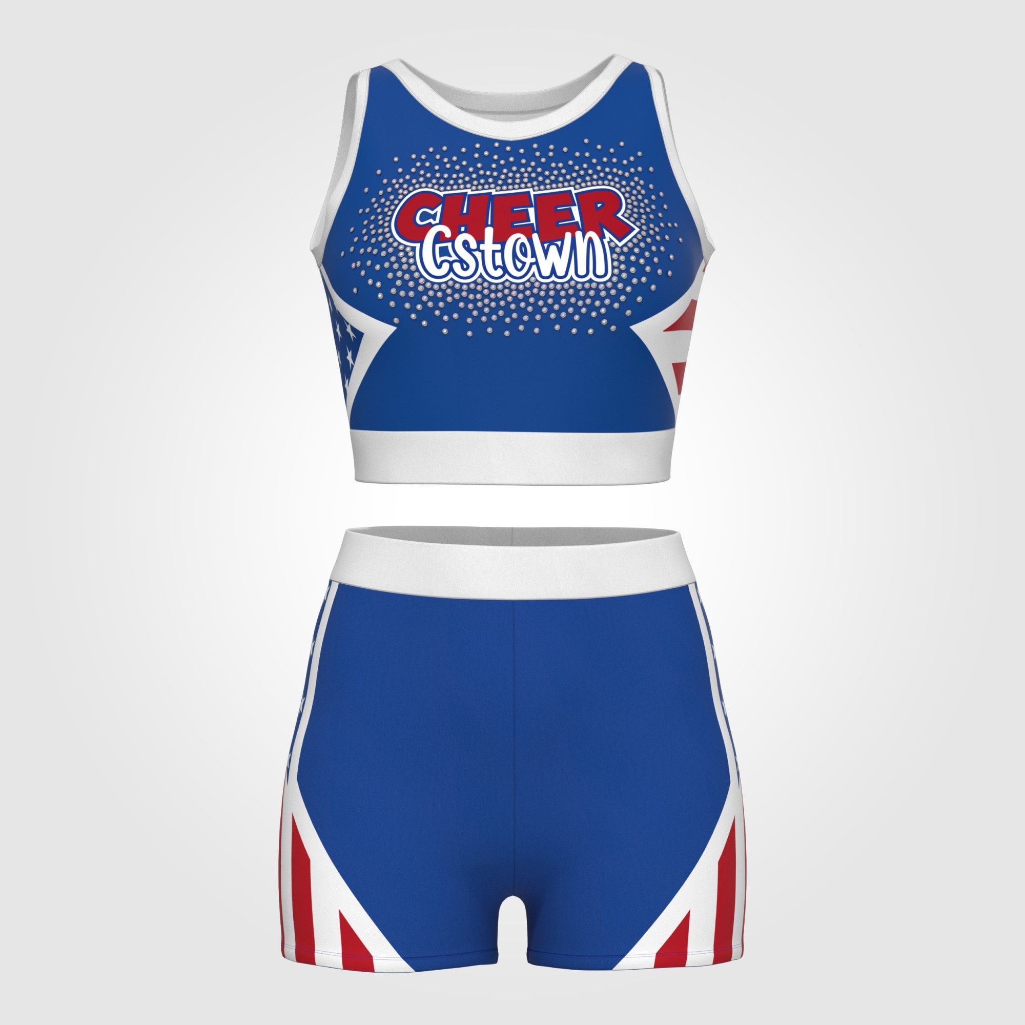 red and white plus size dance team practice wear CSTOWNCHEER